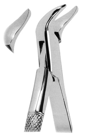 This is extracting forceps for dentistry use.It is used by dentals. It is used for extracting molar or teeth