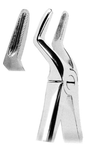 This is extracting forceps for dentistry use.It is used by dentals. It is used for extracting molar or teeth